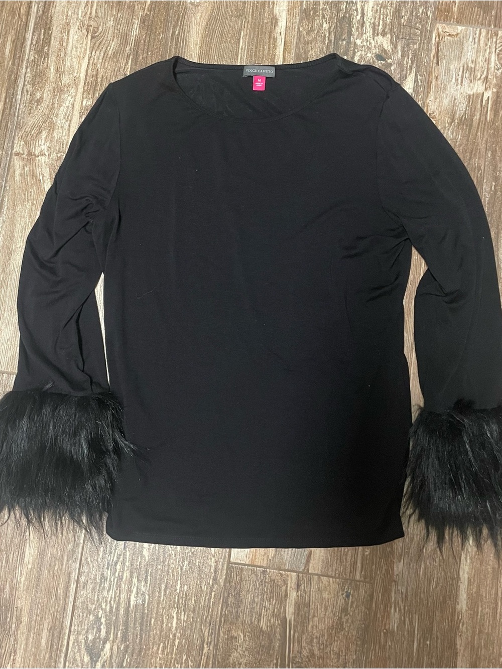 Vince Camuto Black Top with Pink Size Tag